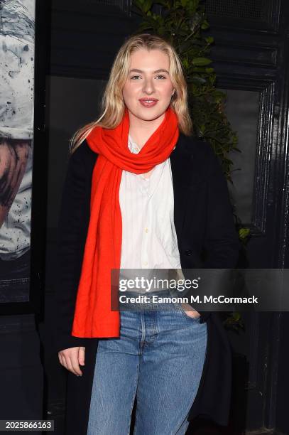 Anais Gallagher attends the press night for "An Enemy Of The People" at Duke Of York’s Theatre on February 20, 2024 in London, England.