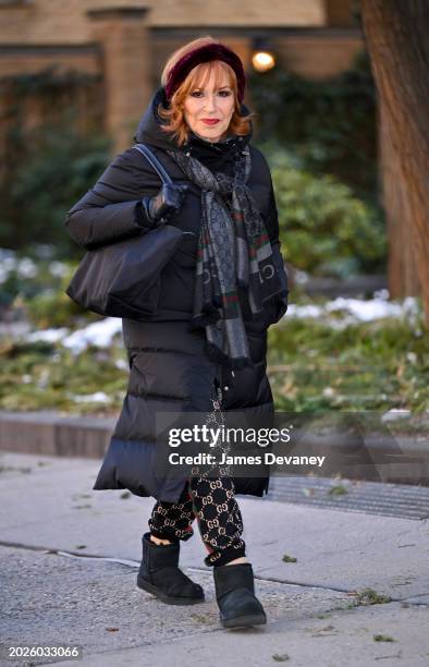 Joy Behar leaves ABC's "The View" on the Upper West Side on February 20, 2024 in New York City.