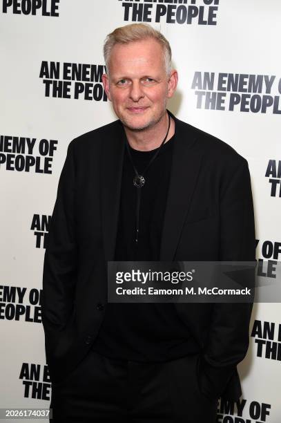 Thomas Ostermeier attends the press night party for "An Enemy Of The People" at The National Portrait Gallery on February 20, 2024 in London, England.
