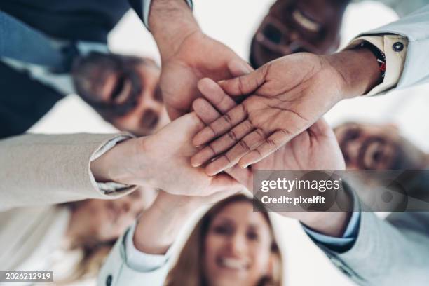 we are strong and successful together - collaborators stock pictures, royalty-free photos & images