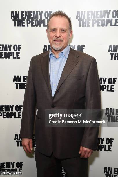 Nigel Lindsay attends the press night party for "An Enemy Of The People" at The National Portrait Gallery on February 20, 2024 in London, England.