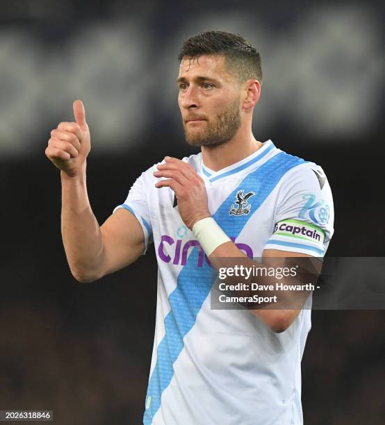 Crystal Palace's Joel Ward during the Premier League match between Everton FC and Crystal Palace at Goodison Park on February 19, 2024 in Liverpool,...