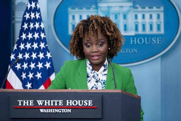 DC: White House Media Briefing Held By Press Secretary Karine Jean-Pierre