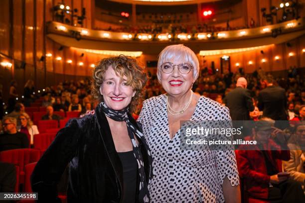 February 2024, Berlin: Tricia Tuttle , designated Festival Director of the Berlinale, and Claudia Roth, Minister of State for Culture and the Media,...