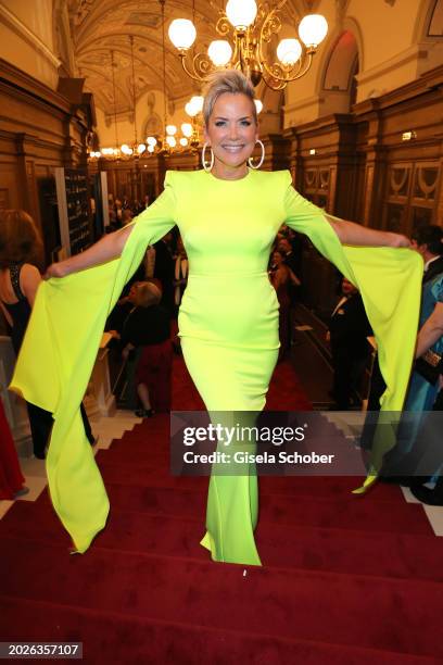 Inka Bause during the Semper Opera Ball 2024 at Semperoper on February 23, 2024 in Dresden, Germany.