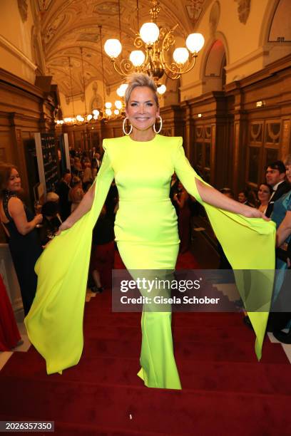 Inka Bause during the Semper Opera Ball 2024 at Semperoper on February 23, 2024 in Dresden, Germany.