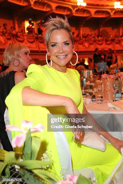 Inka Bause during the Semper Opera Ball 2024 at Semperoper on February 23, 2024 in Dresden, Germany.