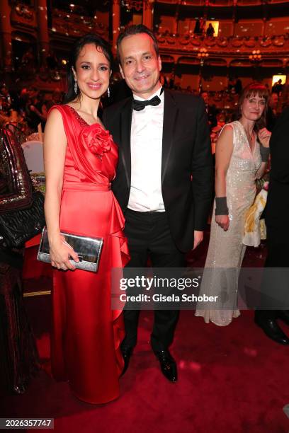 Stephanie Stumph, Thomas Stumph during the Semper Opera Ball 2024 at Semperoper on February 23, 2024 in Dresden, Germany.