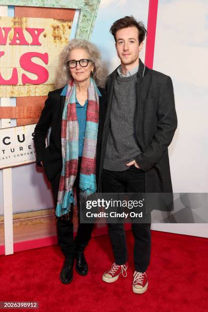 Debra Winger and Gideon Babe Ruth Howard attend the "Drive-Away Dolls" New York Premiere at AMC Lincoln Square Theater on February 20, 2024 in New...