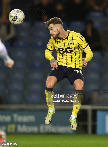 Joe Bennett of Oxford United in action during the Sky Bet League One match between Oxford United and Northampton Town at Kassam Stadium on February...