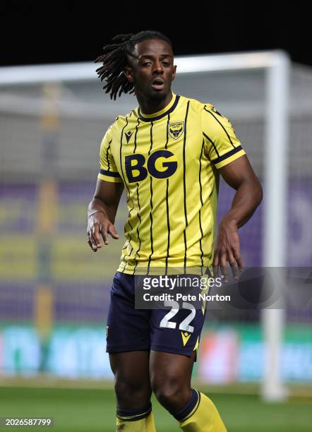 Greg Leigh of Oxford United in action during the Sky Bet League One match between Oxford United and Northampton Town at Kassam Stadium on February...