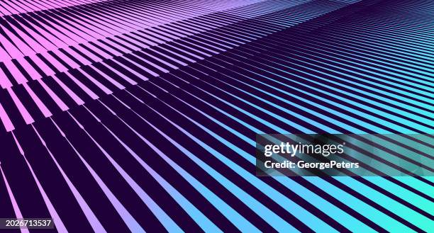 striped technology landscape - augmented reality stock illustrations