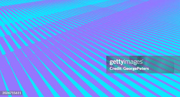 striped technology landscape - wireframe landscape stock illustrations