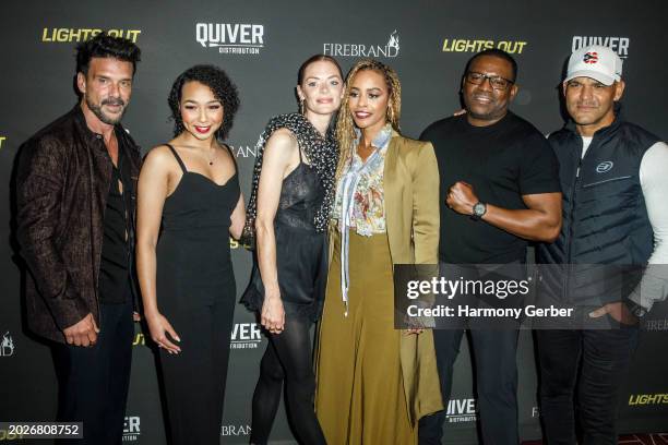 Frank Grillo, Jailyn Rae, Jaime King, Erica Peeples, Mekhi Phifer and Amaury Nolasco attend the Los Angeles Special Screening Of Quiver...