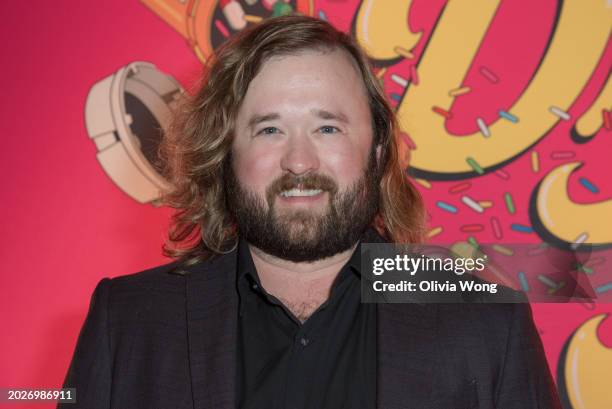 Haley Joel Osment attends the Los Angeles premiere of "Drugstore June" at TCL Chinese 6 Theatres on February 20, 2024 in Hollywood, California.