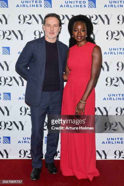 Andrew Lincoln and Danai Gurira attend MC Networks' "The Walking Dead: The Ones Who Live" advance screening and conversation at 92NY on February 20,...