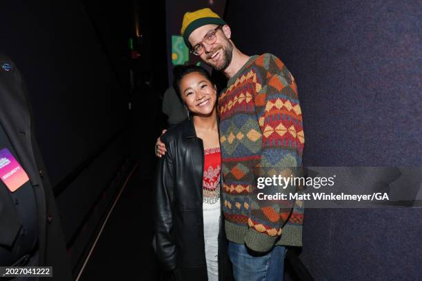Stephanie Hsu and Daniel Scheinert attend the after party for the premiere for Prime Video's "The Second Best Hospital in the Galaxy" at Culver...