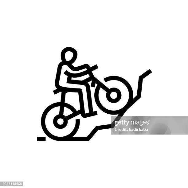 bicycle line icon - driving gloves stock illustrations