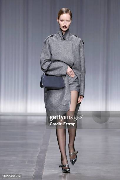 Model walks the runway at the Iceberg fashion show during the Milan Fashion Week Womenswear Spring/Summer 2024 on February 21, 2024 in Milan, Italy.