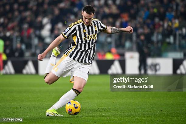 Federico Gatti of Juventus FC in action during the Serie A TIM match between Juventus and Udinese Calcio - Serie A TIM at on February 12, 2024 in...