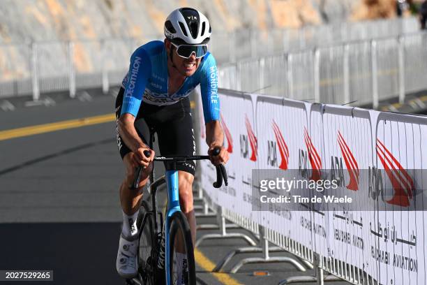 Ben O'Connor of Australia and Team Decathlon-AG2R La Mondiale attacks to win the 6th UAE Tour 2024, Stage 3 a 176km stage from Al Marjan Island - Al...