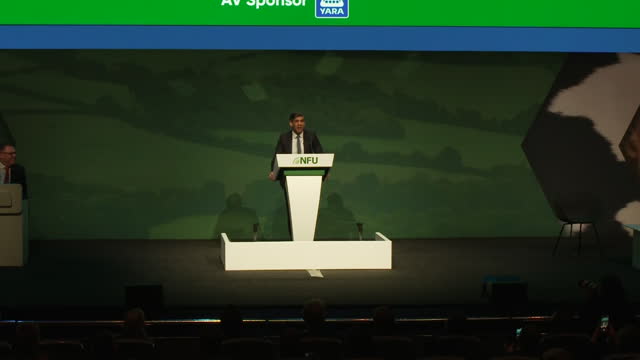 GBR: Prime Minister Rishi Sunak delivers speech at National Farmers' Union conference