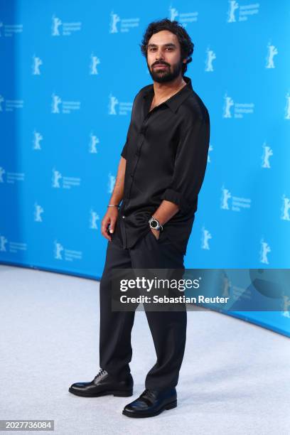 Kunal Nayyar poses at the "Spaceman" photocall during the 74th Berlinale International Film Festival Berlin at Grand Hyatt Hotel on February 21, 2024...