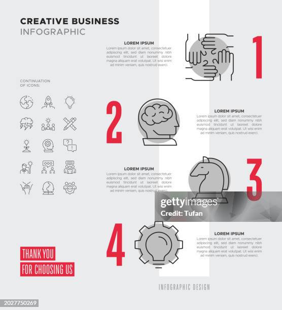 creative business infographic - 3 step vertical infographic stock illustrations