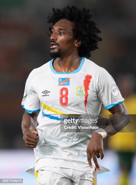 Samuel Moutoussamy of DR Congo during the TotalEnergies CAF Africa Cup of Nations 3rd place match between South Africa and DR Congo at Stade Felix...