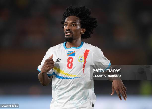 Samuel Moutoussamy of DR Congo during the TotalEnergies CAF Africa Cup of Nations 3rd place match between South Africa and DR Congo at Stade Felix...