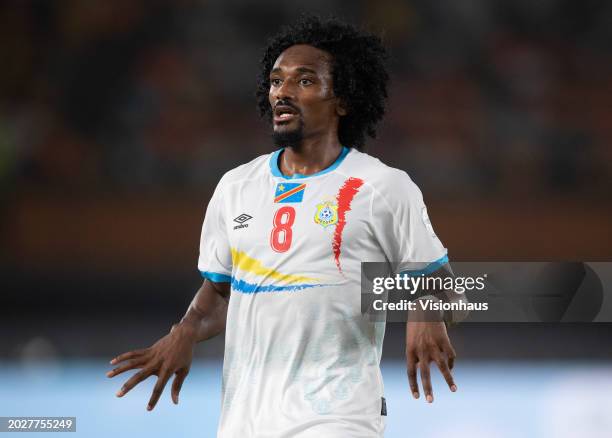 Samuel Moutoussamy of DR Congo during the TotalEnergies CAF Africa Cup of Nations 3rd place match between South Africa and DR Congo at Stade Felix...