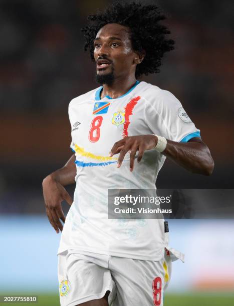 Samuel Moutoussamy of DR Congo during the TotalEnergies CAF Africa Cup of Nations 3rd place match between South Africa and DR Congo at Stade Felix...