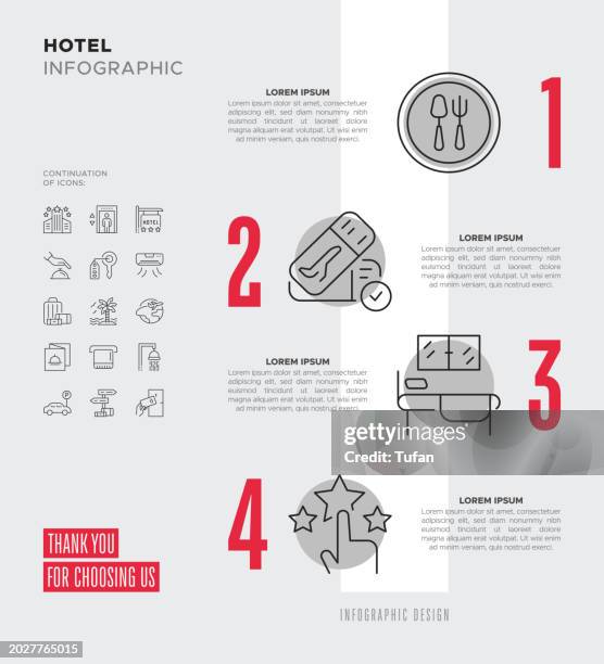 hotel infographic - motel stock illustrations