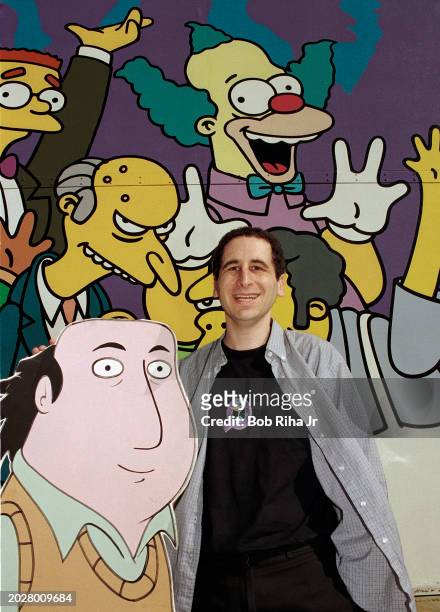 Television Show Producer Mike Reiss produces the TV show The Simpsons, photographed at 20th Century Fox Studios, January 30, 2001 in Los Angeles,...