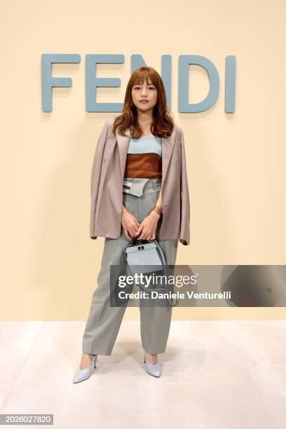 Haruna Kawaguchi attends the Fendi fashion show during Milan Fashion Week Womenswear Fall/Winter 2024 - 2025 on February 21, 2024 in Milan, Italy.