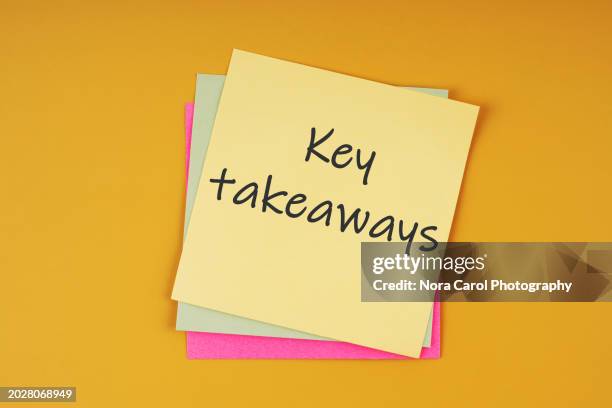 39 Key Takeaways Stock Photos, High-Res Pictures, and Images - Getty Images