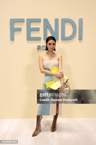 Heart Evangelista attends the Fendi fashion show during Milan Fashion Week Womenswear Fall/Winter 2024 - 2025 on February 21, 2024 in Milan, Italy.
