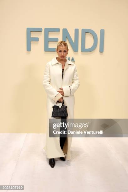 Jessica Goicoechea attends the Fendi fashion show during Milan Fashion Week Womenswear Fall/Winter 2024 - 2025 on February 21, 2024 in Milan, Italy.