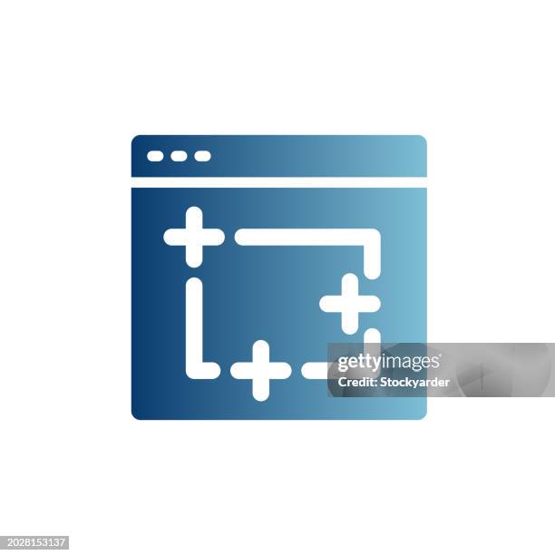 technical drawning gradient solid icon - cad architecture stock illustrations