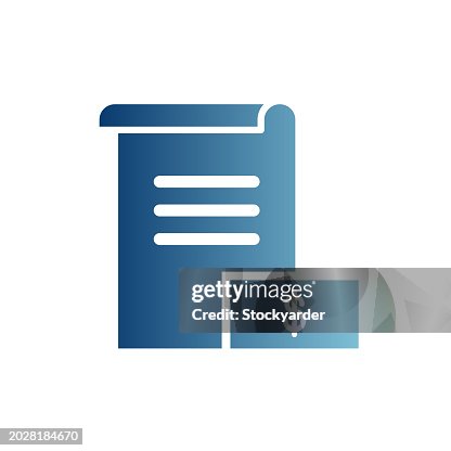 Loan Agreement Gradient Solid Icon Loan Agreement Gradient Solid Icon