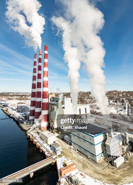 central eléctrica de gas - central-eléctrica-a-gas fotografías e imágenes de stock