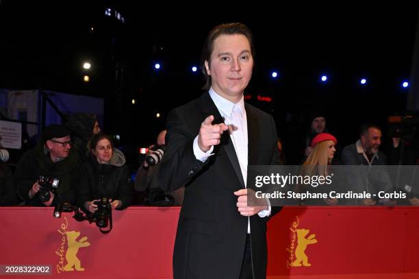 Paul Dano attends the "Spaceman" premiere during the 74th Berlinale International Film Festival Berlin at Berlinale Palast on February 21, 2024 in...