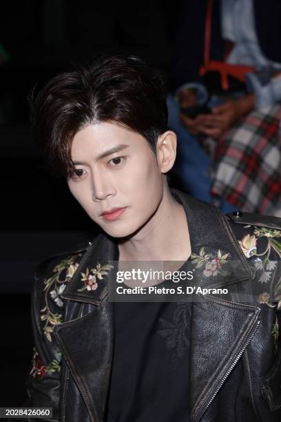 Ren Jialun aka Allen Ren attends the Etro fashion show during the Milan Fashion Week Womenswear Fall/Winter 2024-2025 on February 21, 2024 in Milan,...