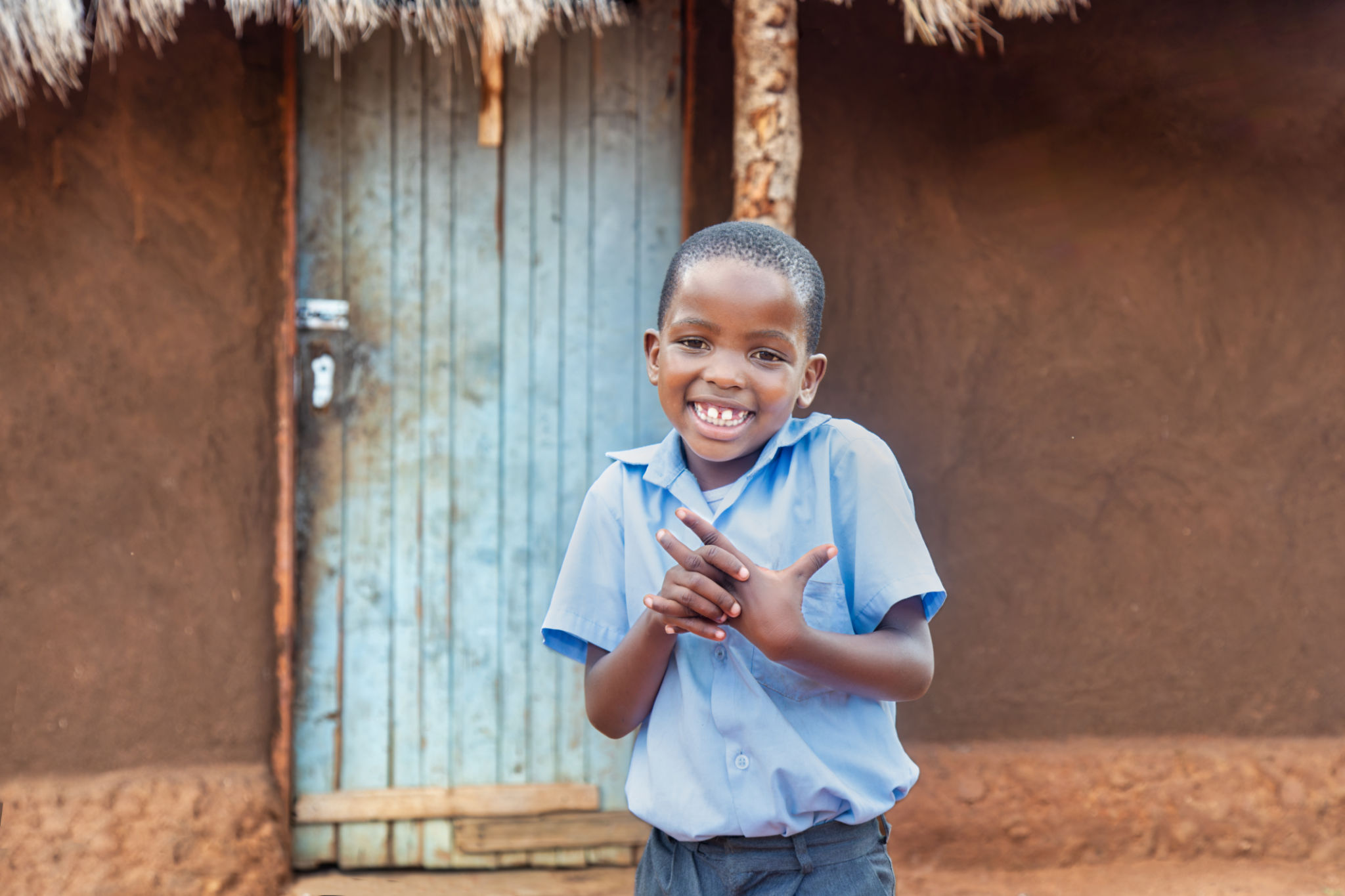 happy african children