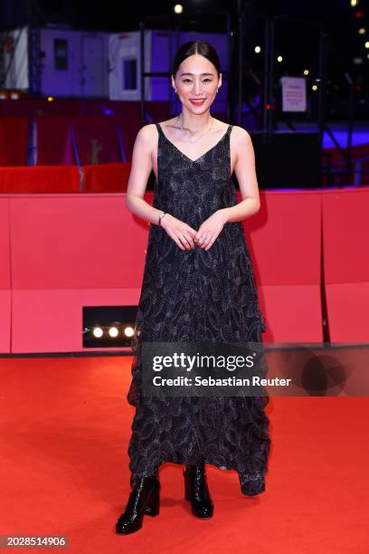 Wu Ke-Xi attends the "Black Tea" premiere during the 74th Berlinale International Film Festival Berlin at Berlinale Palast on February 21, 2024 in...