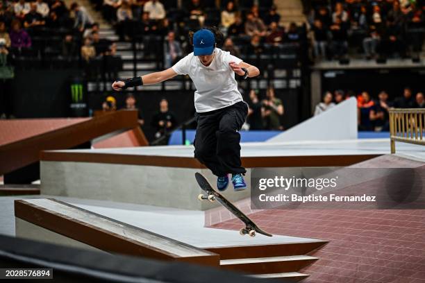 Charlotte HYM of France during the street league at Adidas Arena on February 24, 2024 in Paris, France.