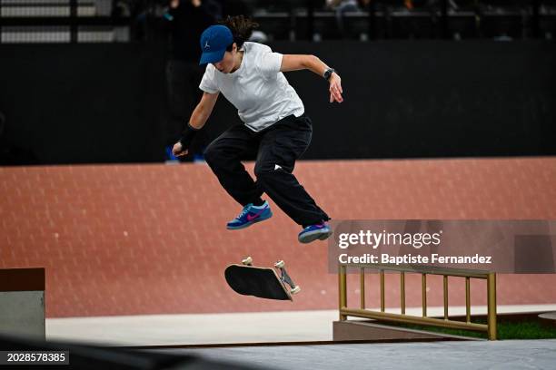 Charlotte HYM of France during the street league at Adidas Arena on February 24, 2024 in Paris, France.