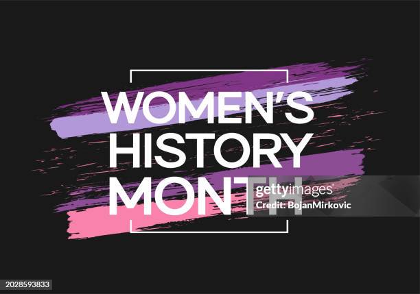 illustrations, cliparts, dessins animés et icônes de affiche aquarelle du mois de l’histoire des femmes, carte, mars. vecteur - seulement des femmes