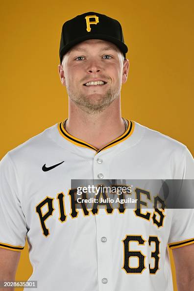 Stratton Ballplayer Hunter Stratton of the Pittsburgh Pirates poses during the 2024... News ...