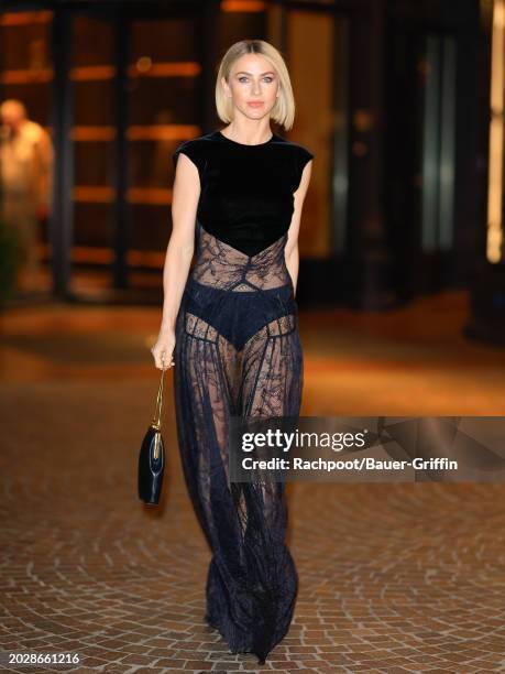 Julianne Hough is seen during Milan Fashion Week on February 21, 2024 in Milan, Italy.